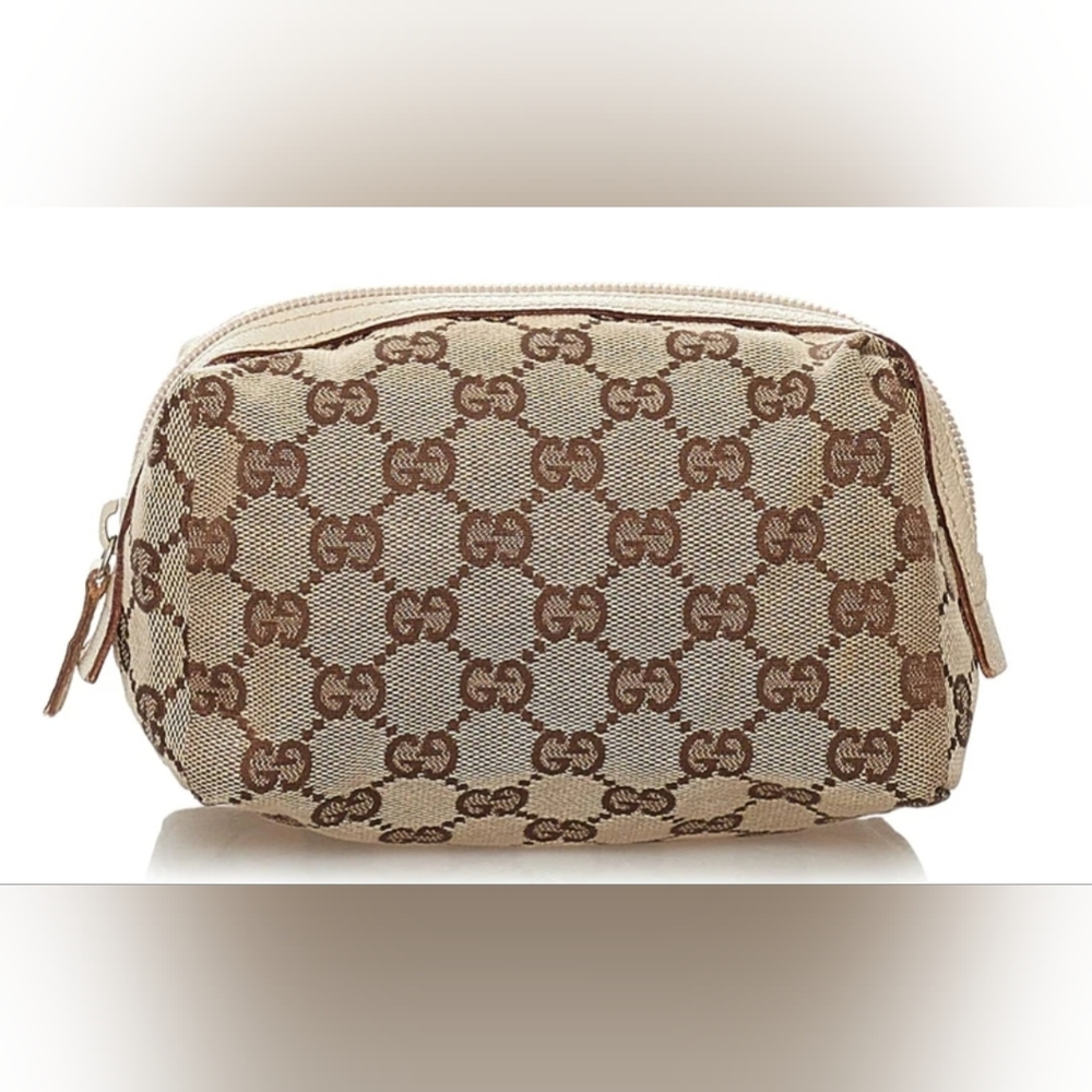 Authentic Gucci Supreme cosmetic pouch